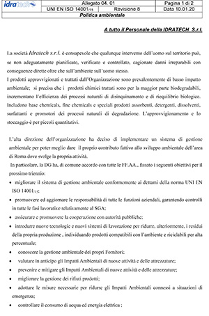 POLITICA AMBIENTALE 2022